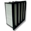 Filtre à poches rigides multidièdres en V cadre plastique F7, F8, F9 - Isofilter