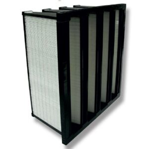 Filtre à poches rigides multidièdres en V cadre plastique F7, F8, F9 - Isofilter