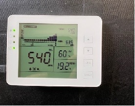 Monitoring CO2, T° et % humidité