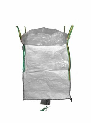 Bigbag pour poudre, granulé et vrac réutilisable avec système de jupe et goulotte de vidange 1000 Kg