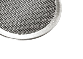 Disque de filtration métallique circulaire avec bordure en acier inoxydable